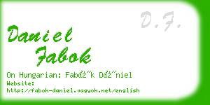 daniel fabok business card